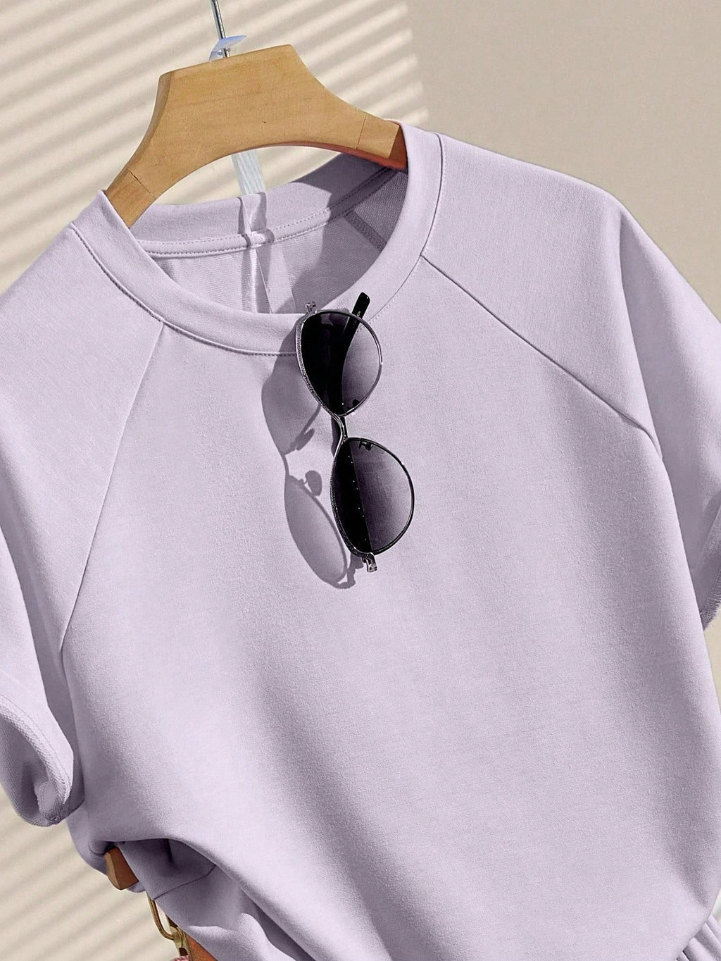 2 pcs Casual Top and Shorts Set